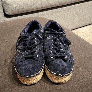 Marc Fisher Dark Blue Espadrille Sneakers